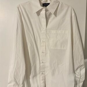 Elegant White Button-Up Blouse